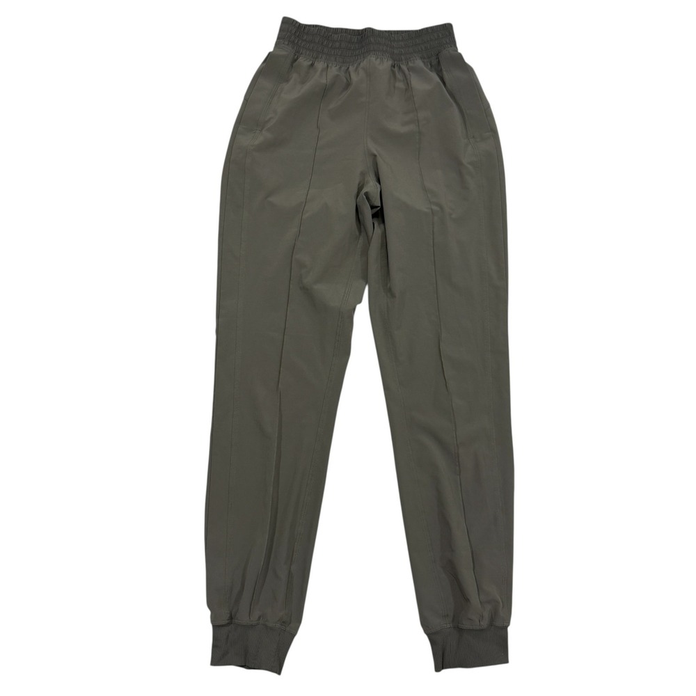 Lululemon Wanderer Jogger Pants Size 2 Grey Sage W5CEVS Women's Nylon Blend
